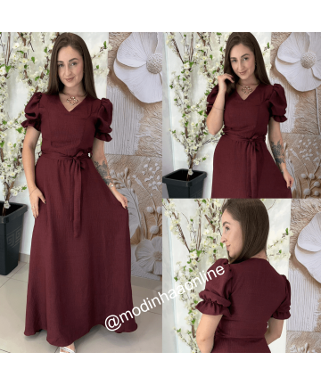 Vestido Rebeca Marsala